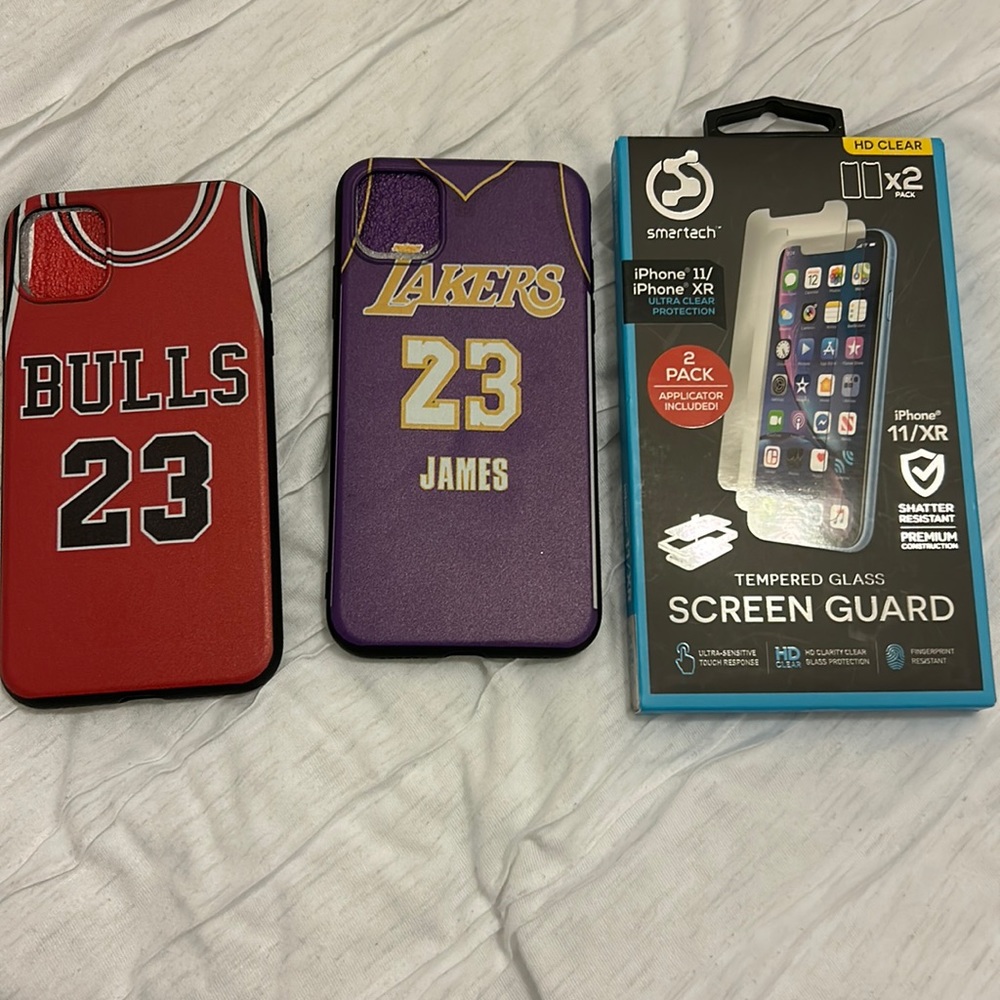 iPhone 11 bundle/2 phone cases and screen guard bundle